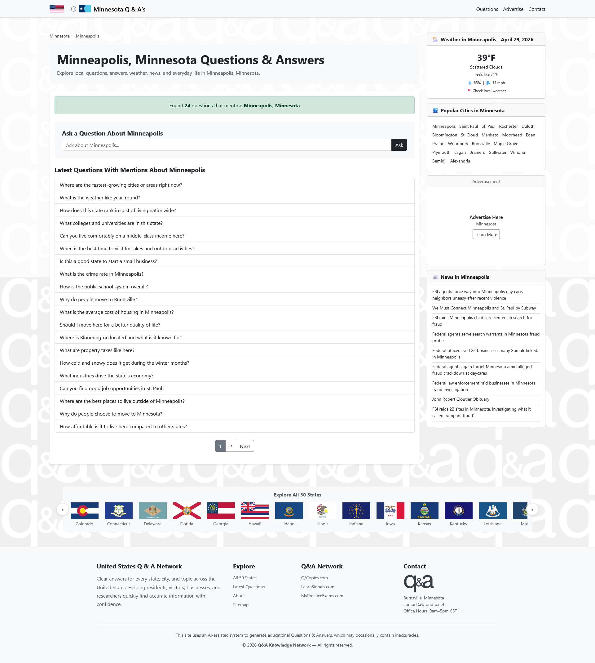 City Page Advertisement